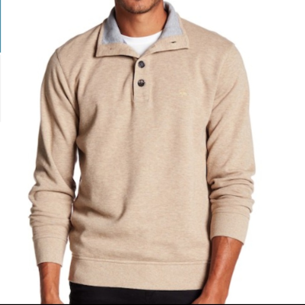 Brooks Brothers Men's Mock Neck Pullover Sweater